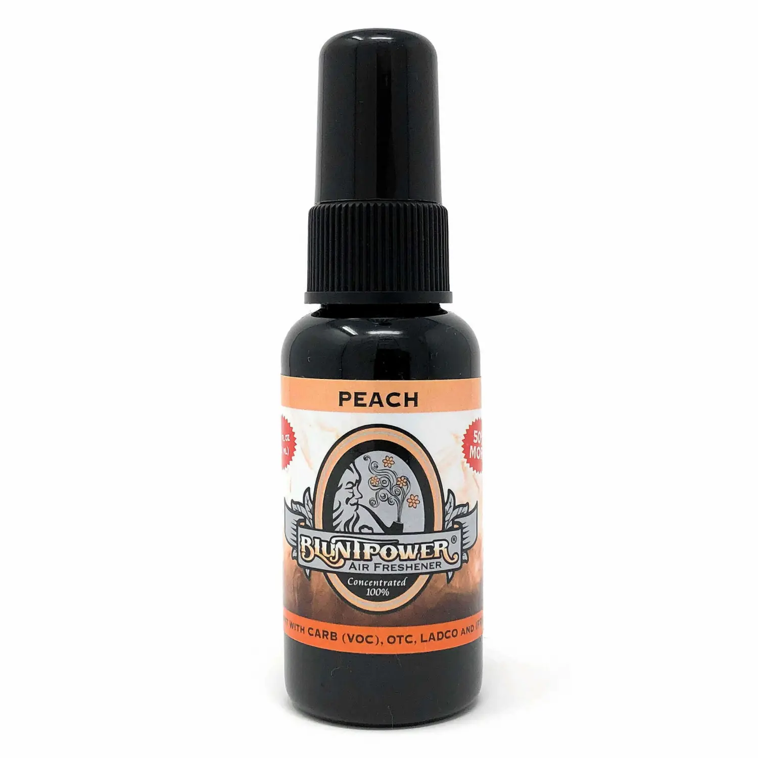 BluntPower (Peach, 1 Pack) Concentrated Odor Eliminator & Diffuser Oil - Room Deodorizer, Odor Eliminator, Air Freshener - Premium Oil Based Air Freshener