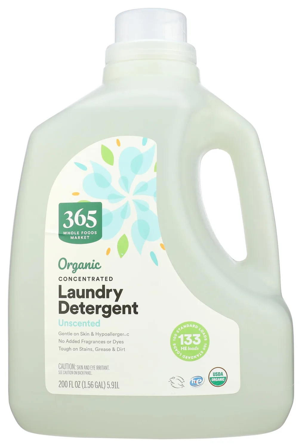 365 by Whole Foods Market, Organic Unscented Concentrated Laundry Detergent, 200 fl oz
