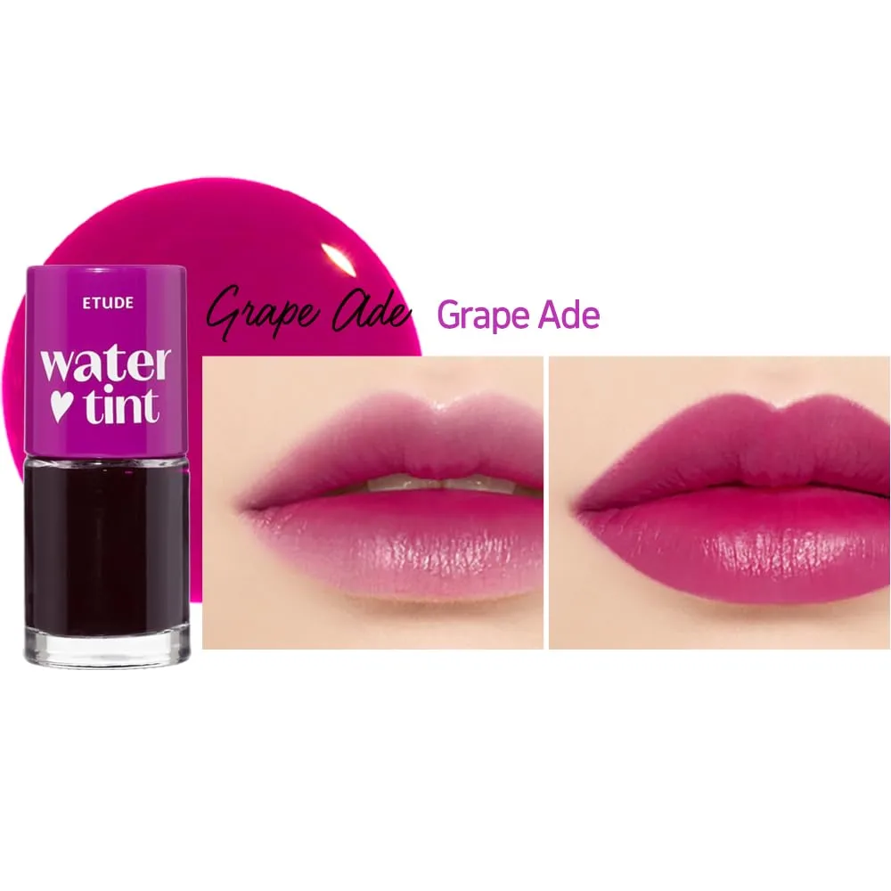 ETUDE Dear Darling Water Tint – Grape Ade | Korean Lip Stain & Lip Tint for Hydrated Pink Lips, Smudge-Proof Long-Lasting Lip & Cheek Makeup | K-Beauty Gift, Stocking Stuffers