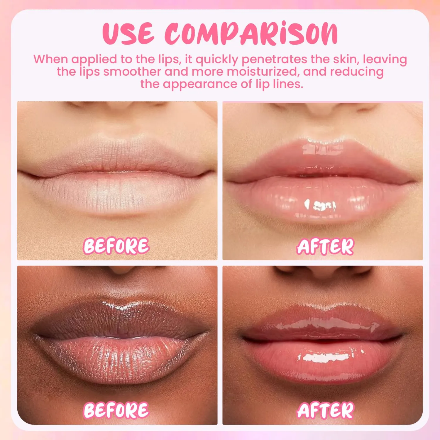4PCS Bee Lip Balm Honey Pot Cherry Watermelon Coconut Honey Lip Balm, Moisturizing Sleeping Lip Mask Overnight, Prevention Dry and Cracked Lips