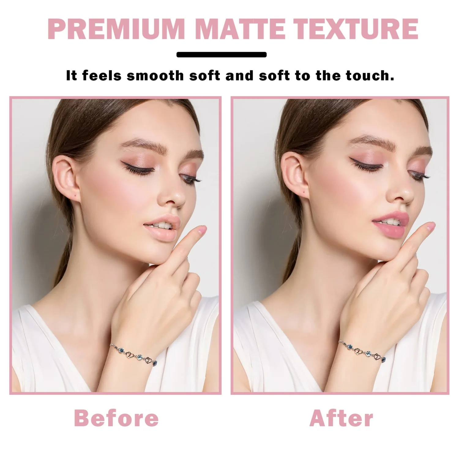 2PCS Matte Nude Lipstick Set Velvet Lip Gloss Nude Lip Stain Paper Tube Lipsticks Non-Stick Cup Waterproof Long Lasting Matte Lipstick for Women Daily Professional Lip Makeup-Light Pink