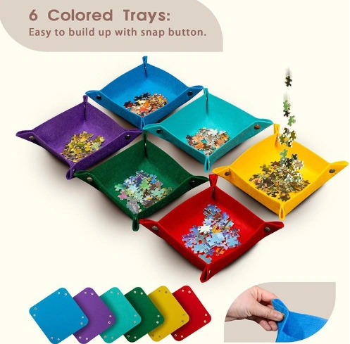 Cross-border Exclusive With Stand And Lid, Sorting And Folding Puzzle Board
