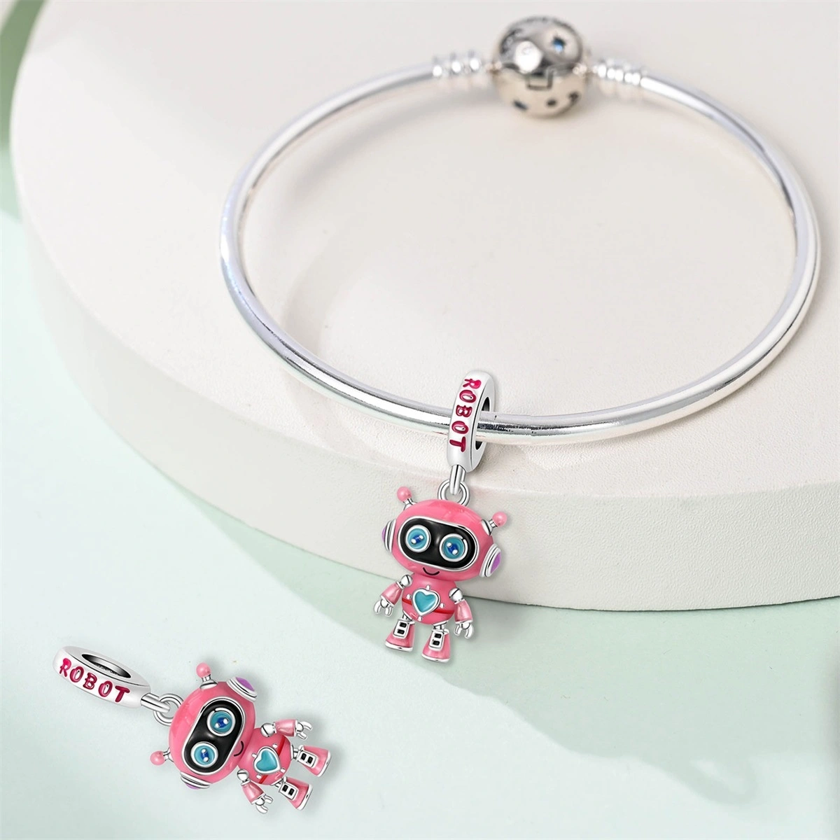 Tech-style Beaded Robot DIY Jewelry Accessories