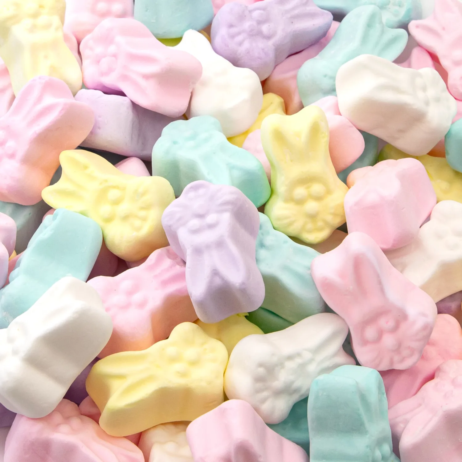 Marshmallow Bunnies Easter Candy | 10-Ounce Bag | Pastel Colored Easter Bunny Candy | Assorted Fruit Flavored Marshmallows for Spring Parties and Gifting