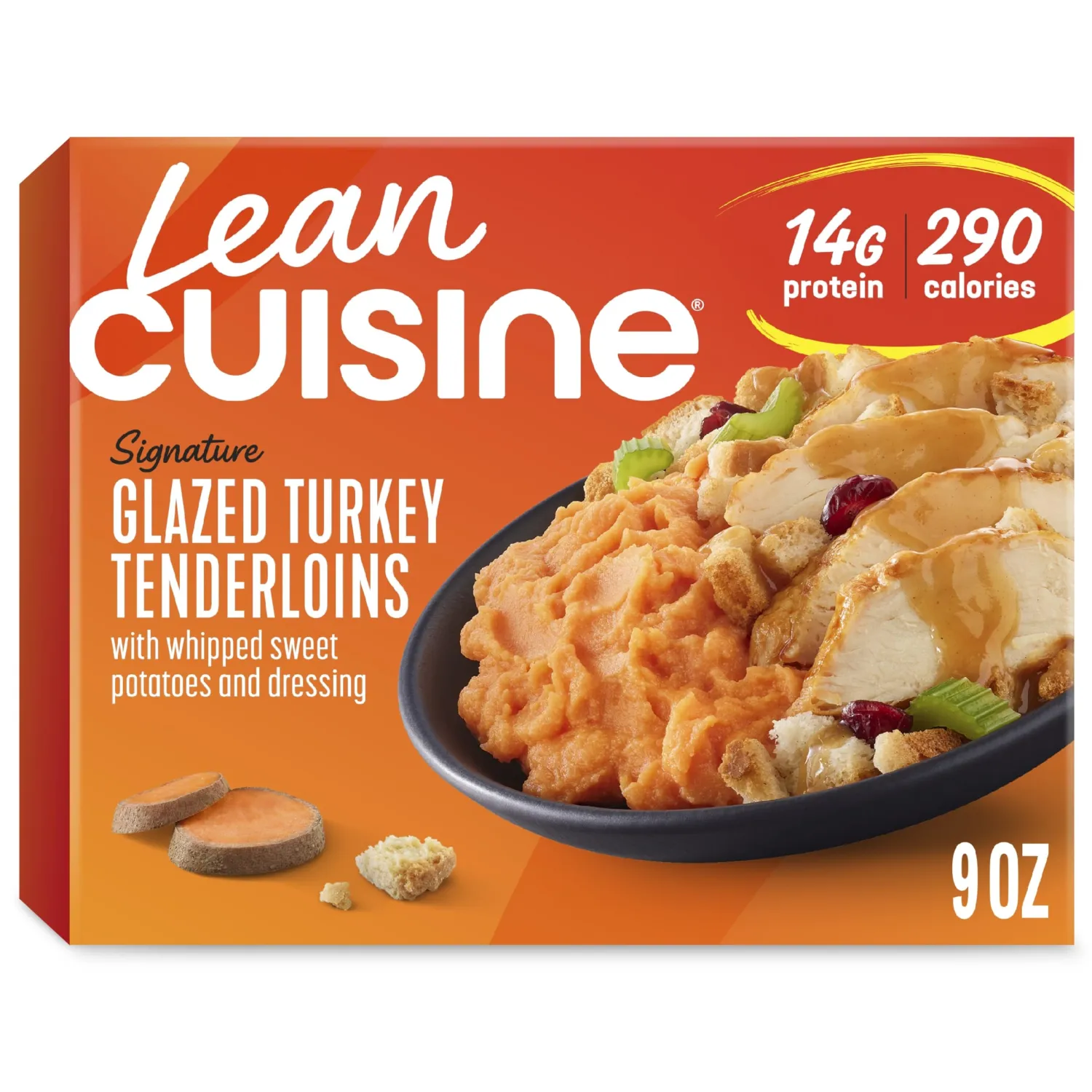 Lean Cuisine Signature Glazed Turkey Tenderloins, Frozen Lunch, Frozen Individual Meals 9 oz