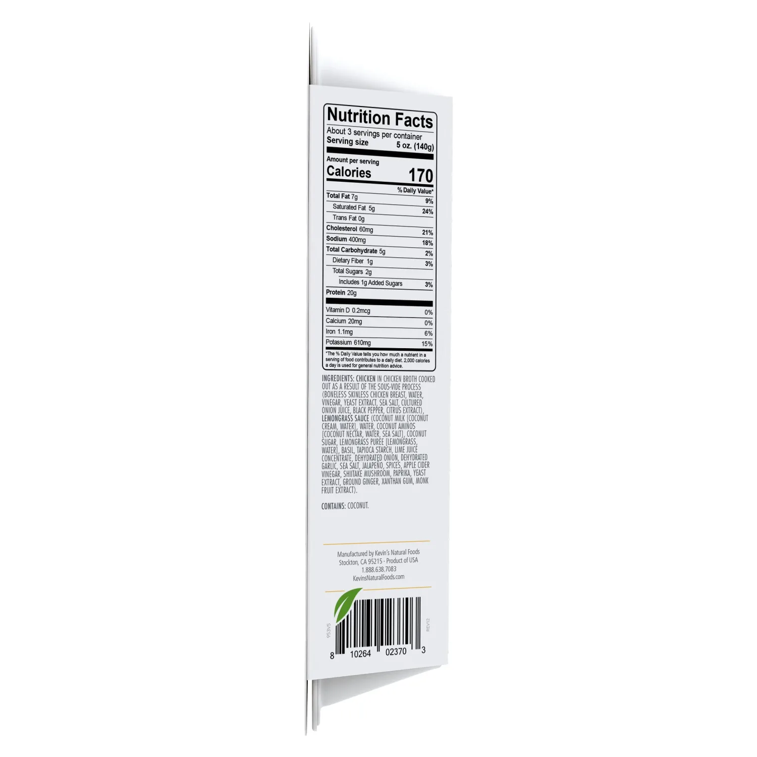 Kevin's Lemongrass Chicken, 16 Oz - (Frozen)