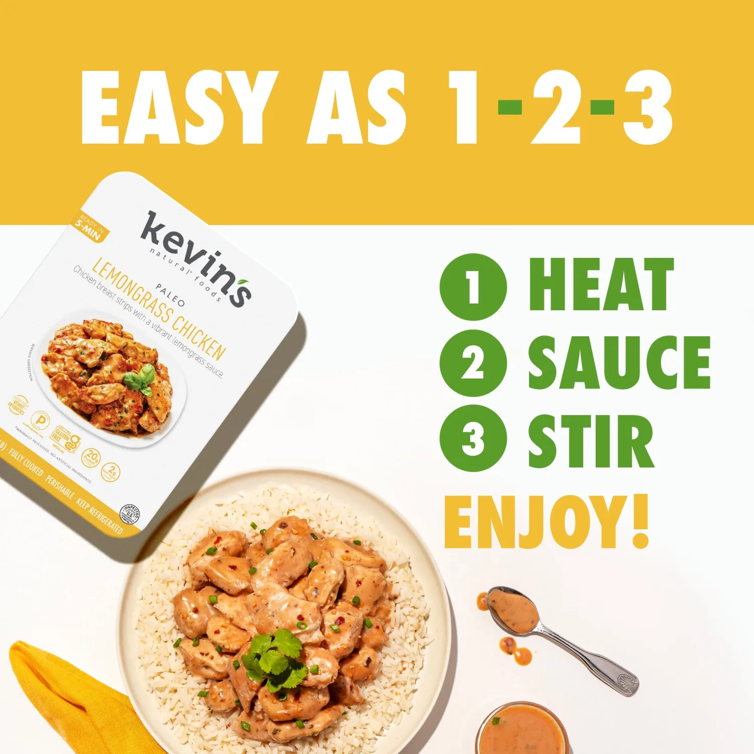 Kevin's Lemongrass Chicken, 16 Oz - (Frozen)