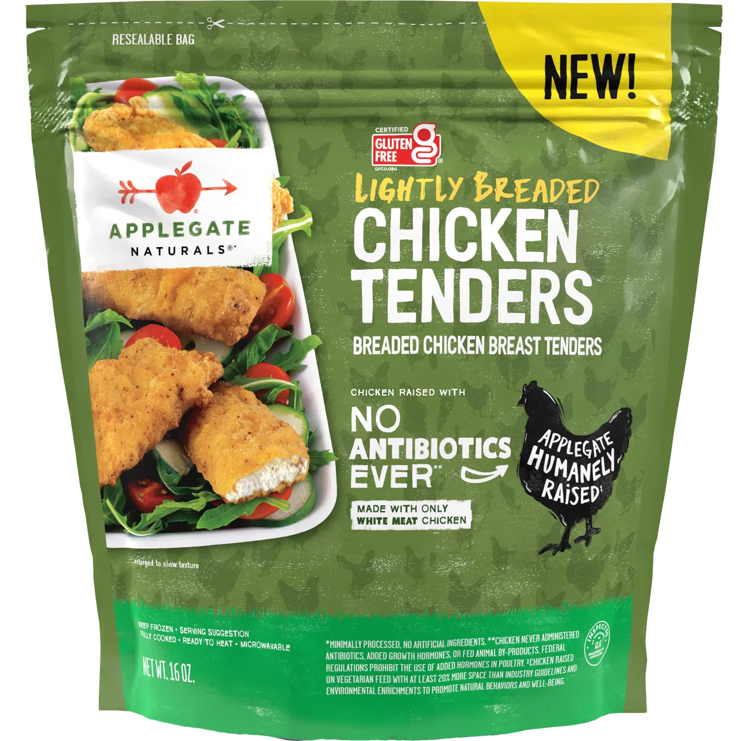 Applegate,Lightly Breaded Chicken Tenders,16oz