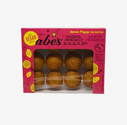 Abe's, Lemon Poppy Vegan Mini Muffins 12ct (sold frozen)