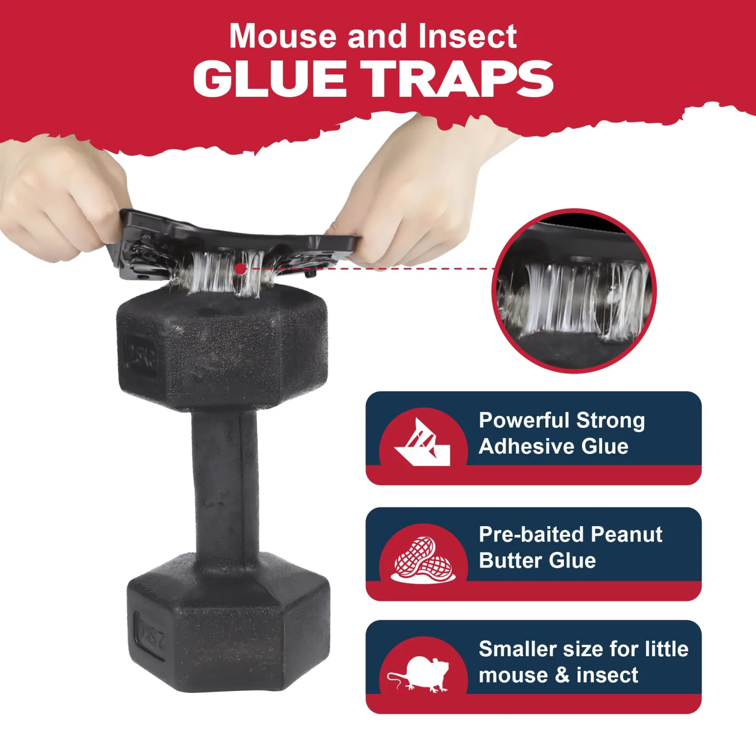 Glue Mouse Traps Indoor for Home -12 Pack Sticky MouseTraps Indoor for Safe Home Pest Control. Pre-Scented, Non-Toxic Glue Boards for Mice, Mouse & & Insects. Easy to Use