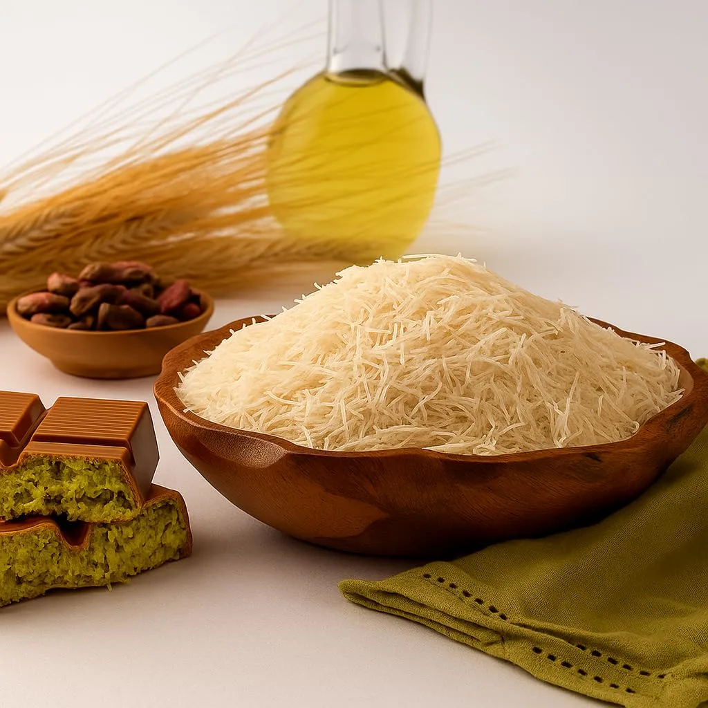 Premium Kataifi Shredded Fillo Dough – (3.5 oz) | Authentic Greek Pastry Dough for Traditional Mediterranean Desserts & Savory Dishes – Perfect for Dubai Chocolate, Knafeh, Bird’s Nest