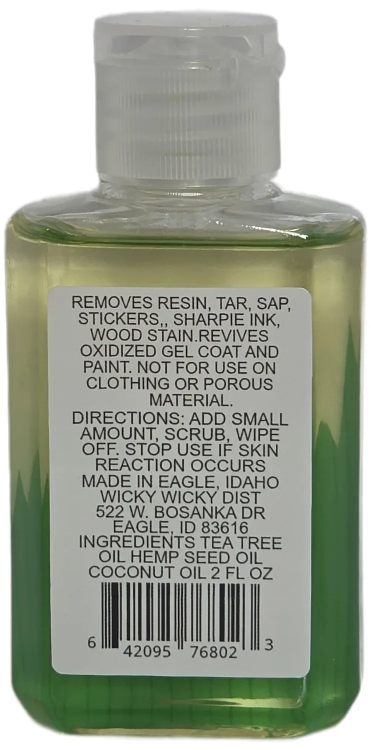 It's not SOAP (Dope Soap) Plant-Based, Hand/Multi-Purpose Cleanser with Tea Tree Oil and NO ALCOHOL. Hand cleanser/Industrial degreaser. Resin, Tar, Sap, Soot, Ink, Stain etc.