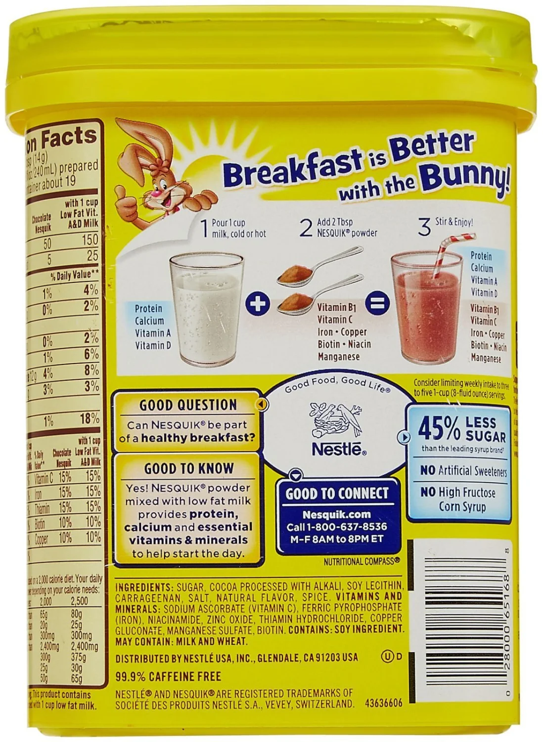 Nesquick Flavored Powder-Chocolate-9.3 Oz-2 Pack