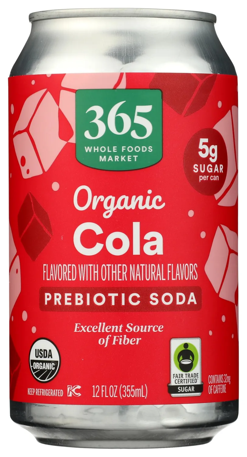 365 By Whole Foods Market Organic Cola Prebiotic Soda, 12 Ounce