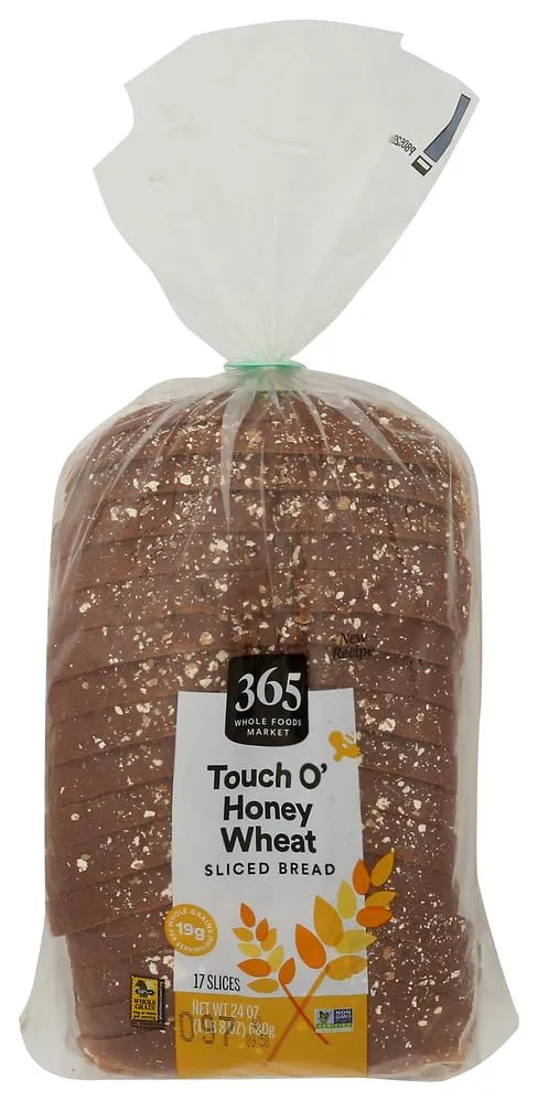 365 By Whole Foods Market Honey Wheat Bread, 24 Ounce