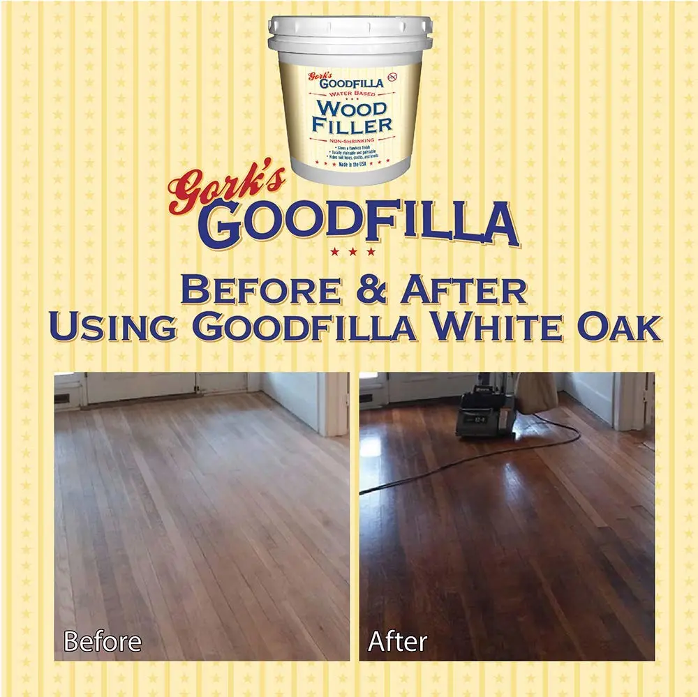 Goodfilla Ash, 8 oz, Wood and Grain Filler, Stainable, Tintable, Sandable, Zero Waste, Non-Toxic, USA Made