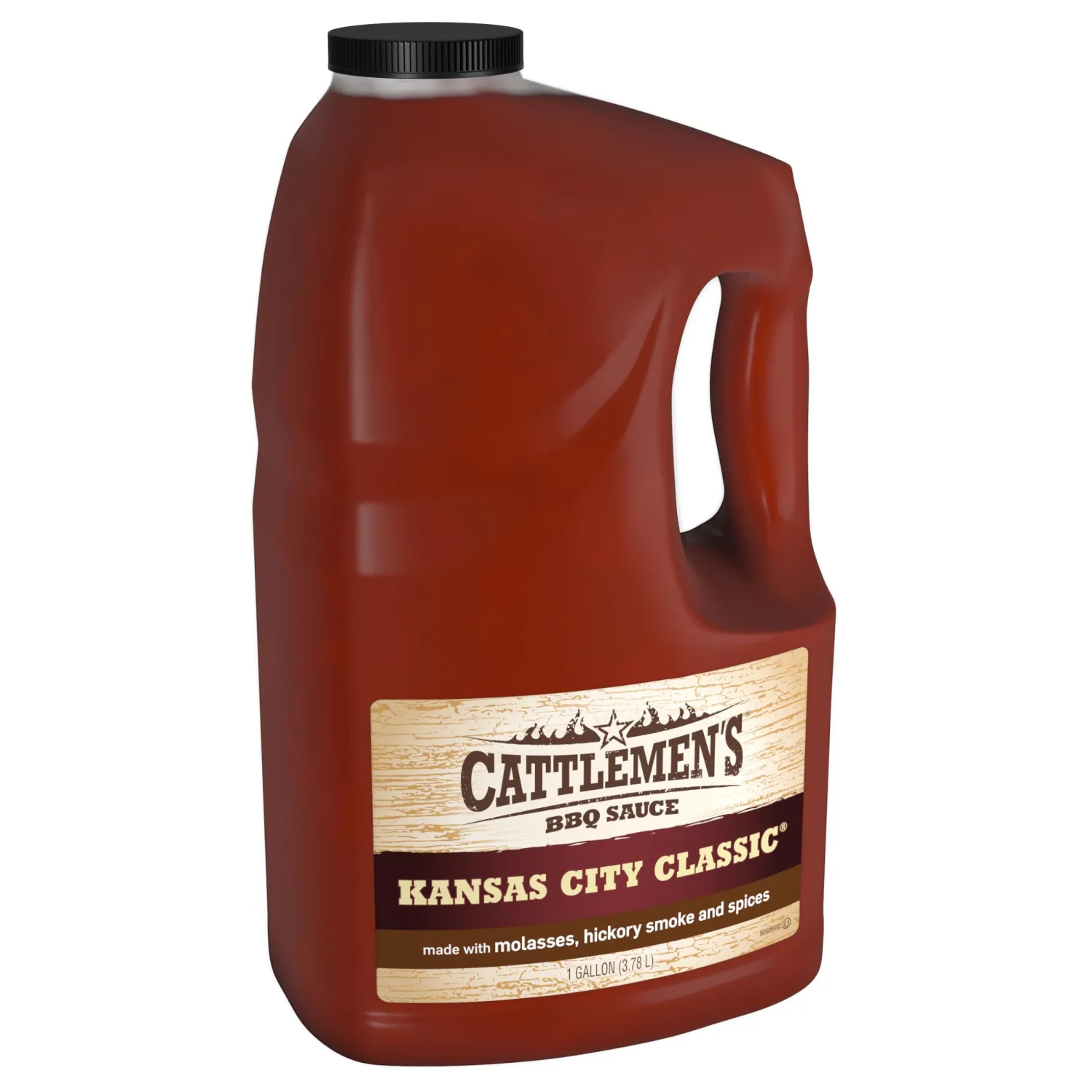 Cattlemen's Kansas City Classic BBQ Sauce, 1 gal - One Gallon Jug of Kansas City Barbecue Sauce, Perfect Tangy, Sweet Flavor for Pork, Wings, Chicken and More