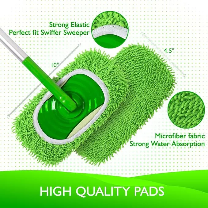 Mop Chenille Flat Mop Pad Water-absorbing Replacement