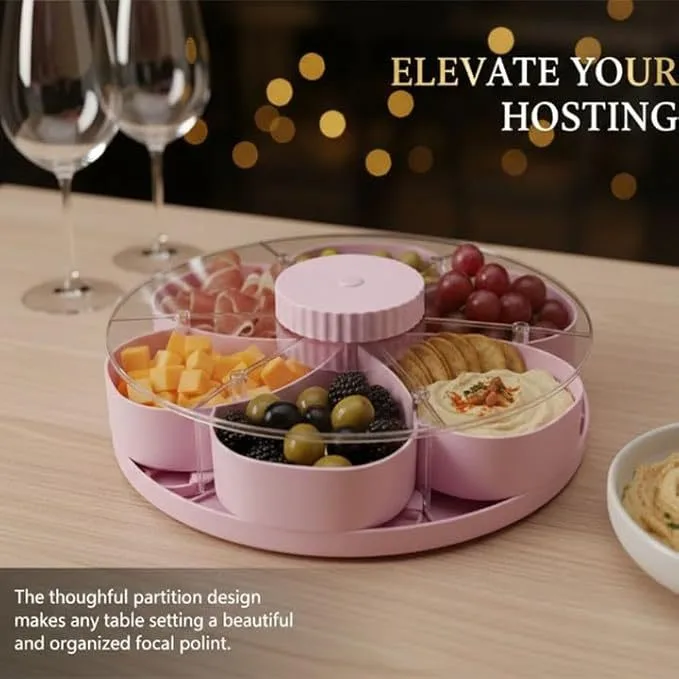 Living RoomFoyer Split-Type Rotating Serving Tray