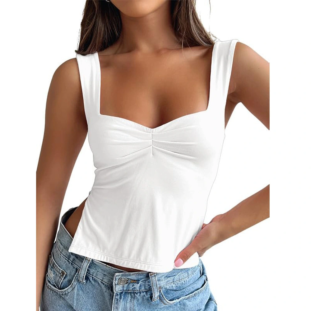 Womens Fashionable Petite Vest Stylish Fitted Top