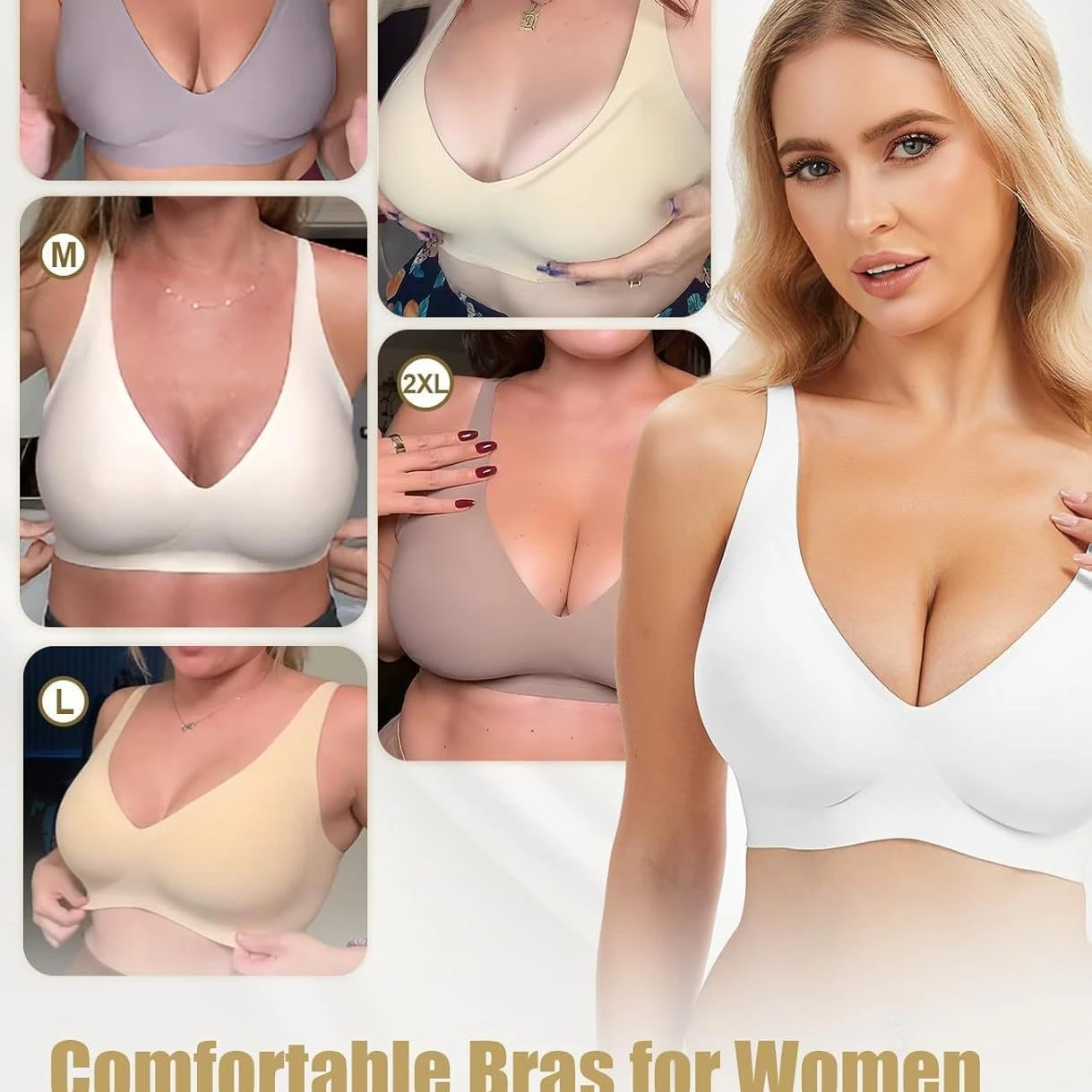 Jelly No-Rim Bra Push-Up Seamless Comfort Low-Cut Rimless Bra
