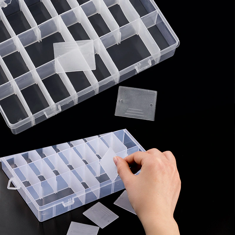 Simple Household Transparent Plastic Detachable Storage Box