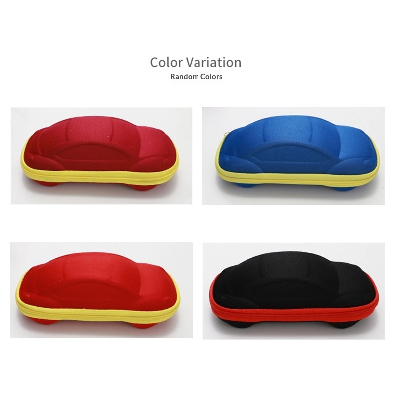 Children's Car-Shaped Zipper Sunglasses Case