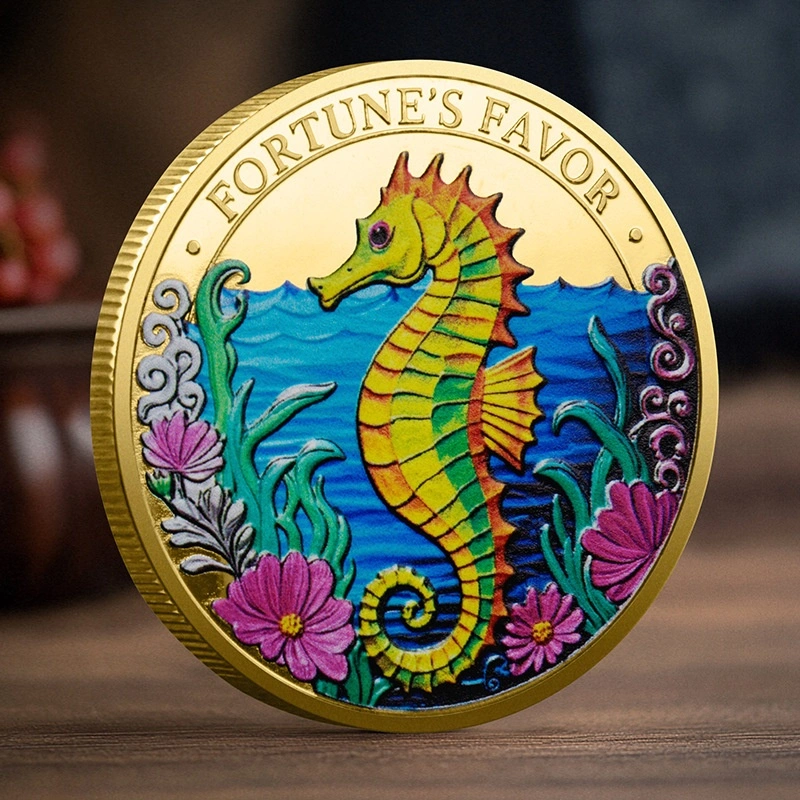 Three-dimensional Relief Color-printed Commemorative Coin