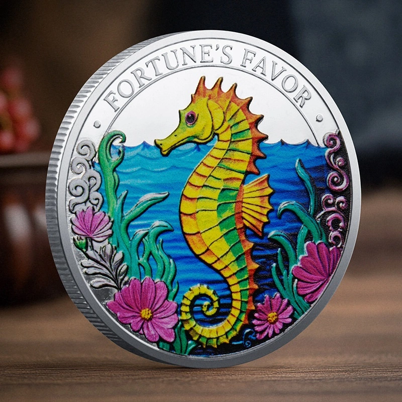 Three-dimensional Relief Color-printed Commemorative Coin