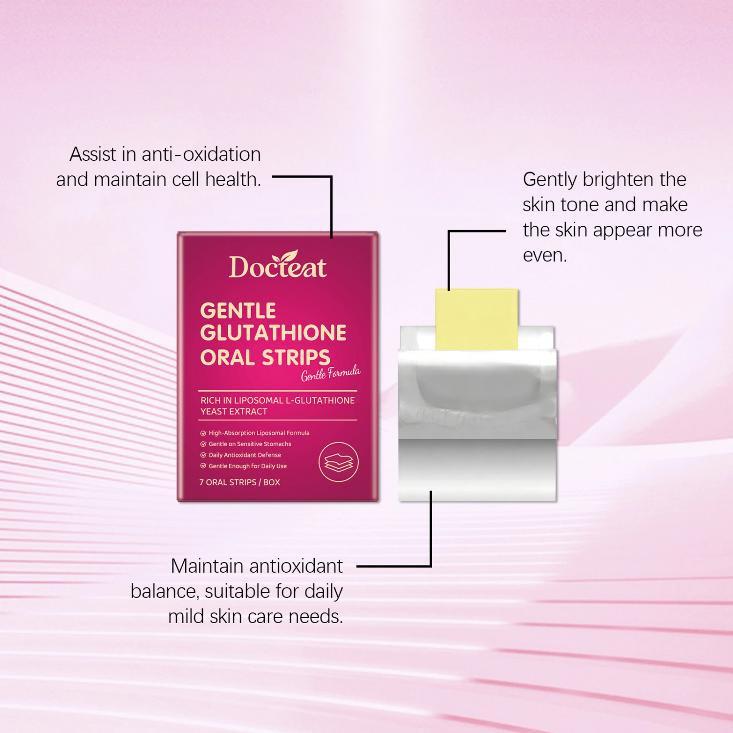 Gentle And Moisturizing Glutathione Orally Dissolving Tablets