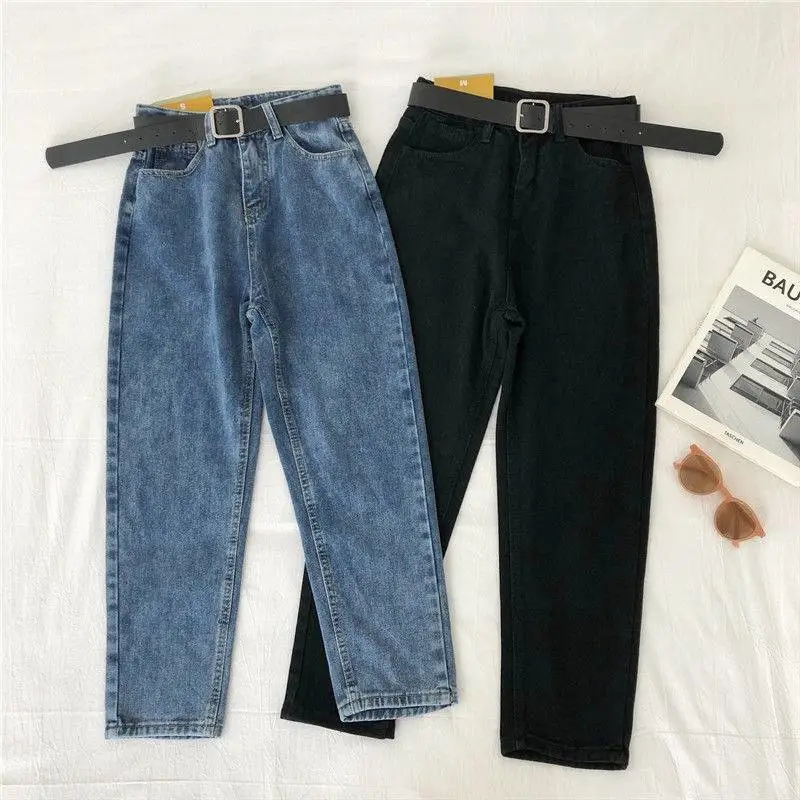 High-rise Loose Wide-leg Jeans