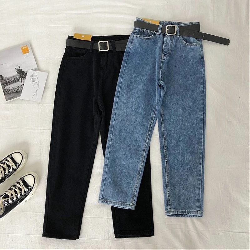 High-rise Loose Wide-leg Jeans