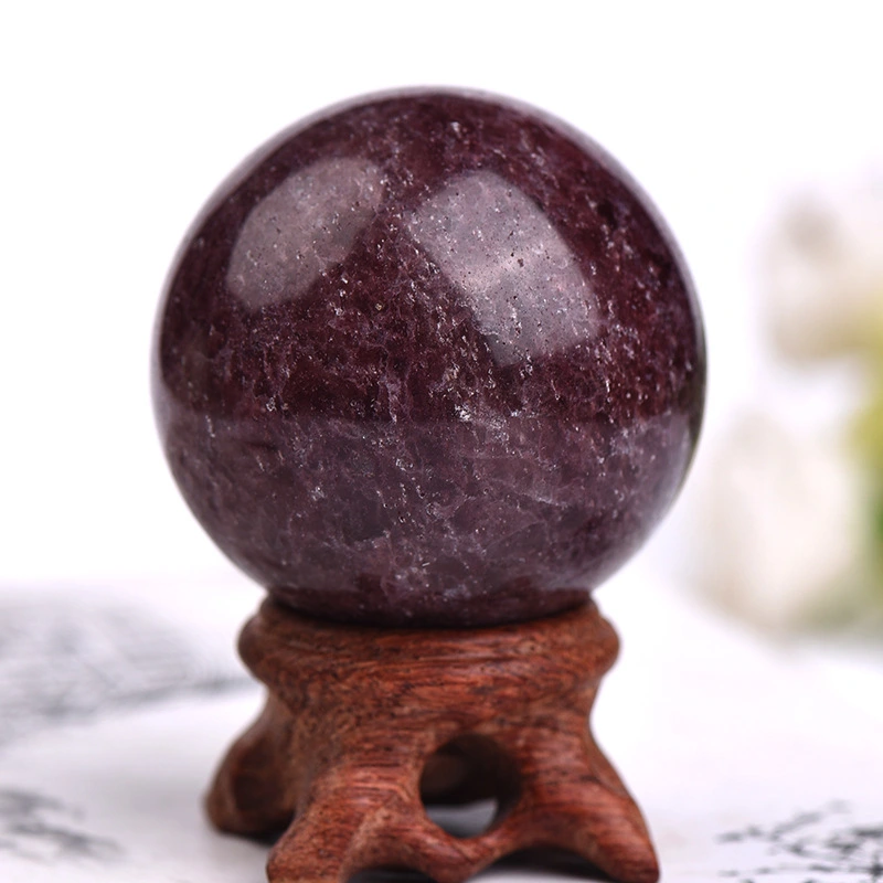 Crystal Fantasy Purple Ball Polished Gemstone Crystal Ball