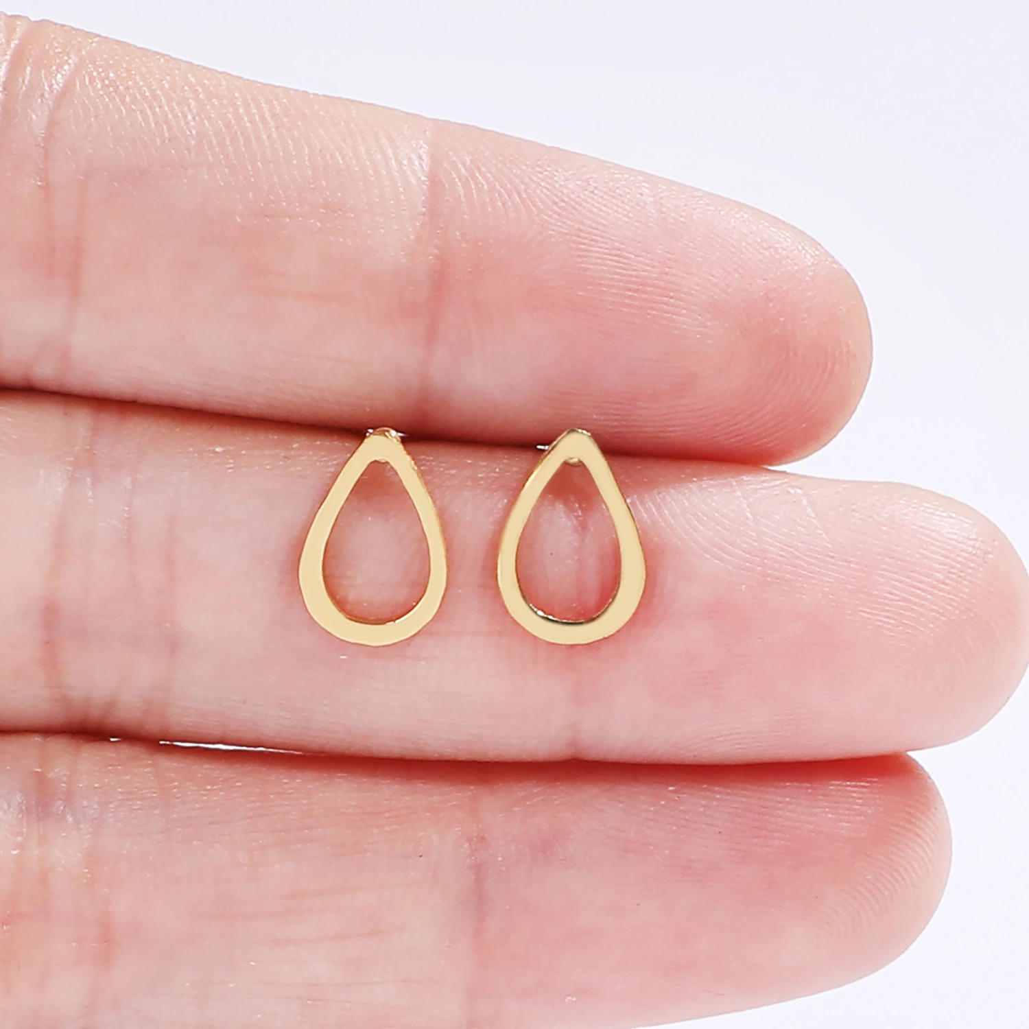 Stainless Steel Earrings For Women Fashion Simple Drop Shape