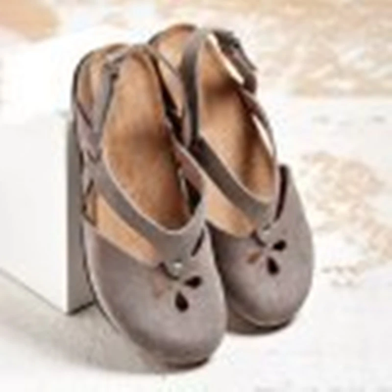 Ladies Casual Roman Style Buckle Sandals