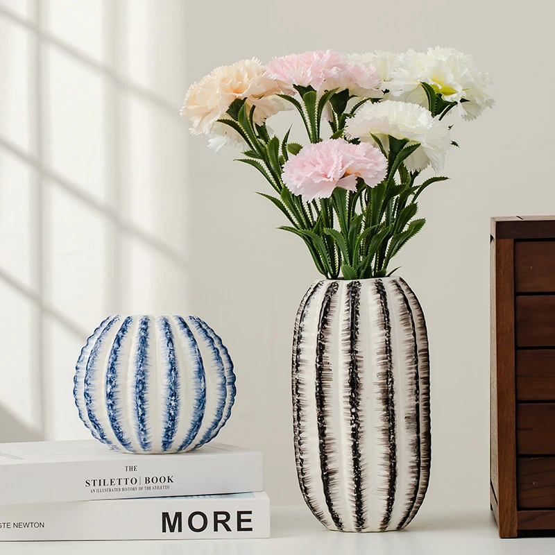 Creative Hand-Painted Ceramic Cactus Vase