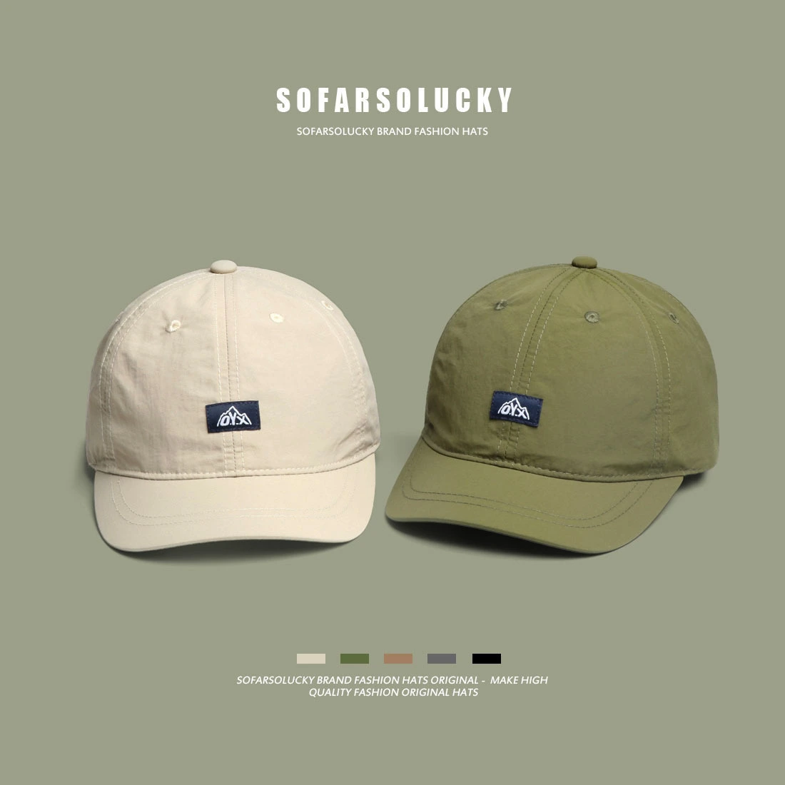 Simple Versatile American Retro Short-brim Cap