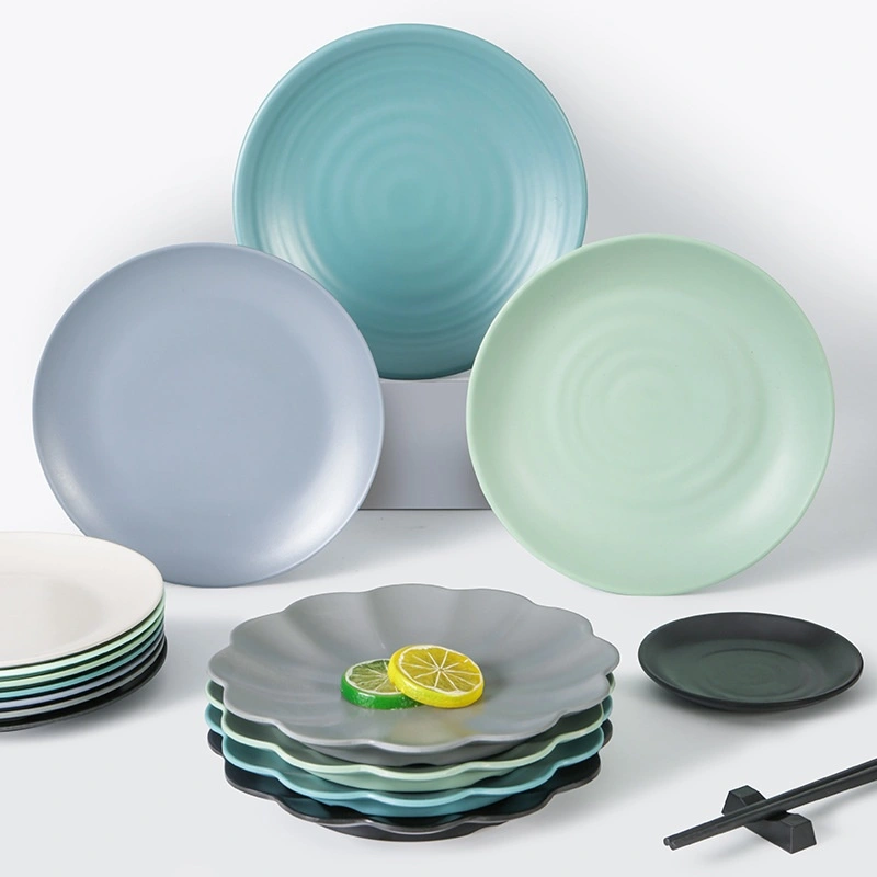 Creative Commercial Plastic Round Dinner Plates