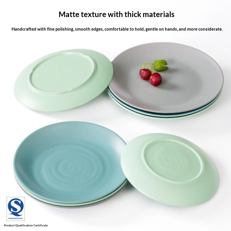 Creative Commercial Plastic Round Dinner Plates