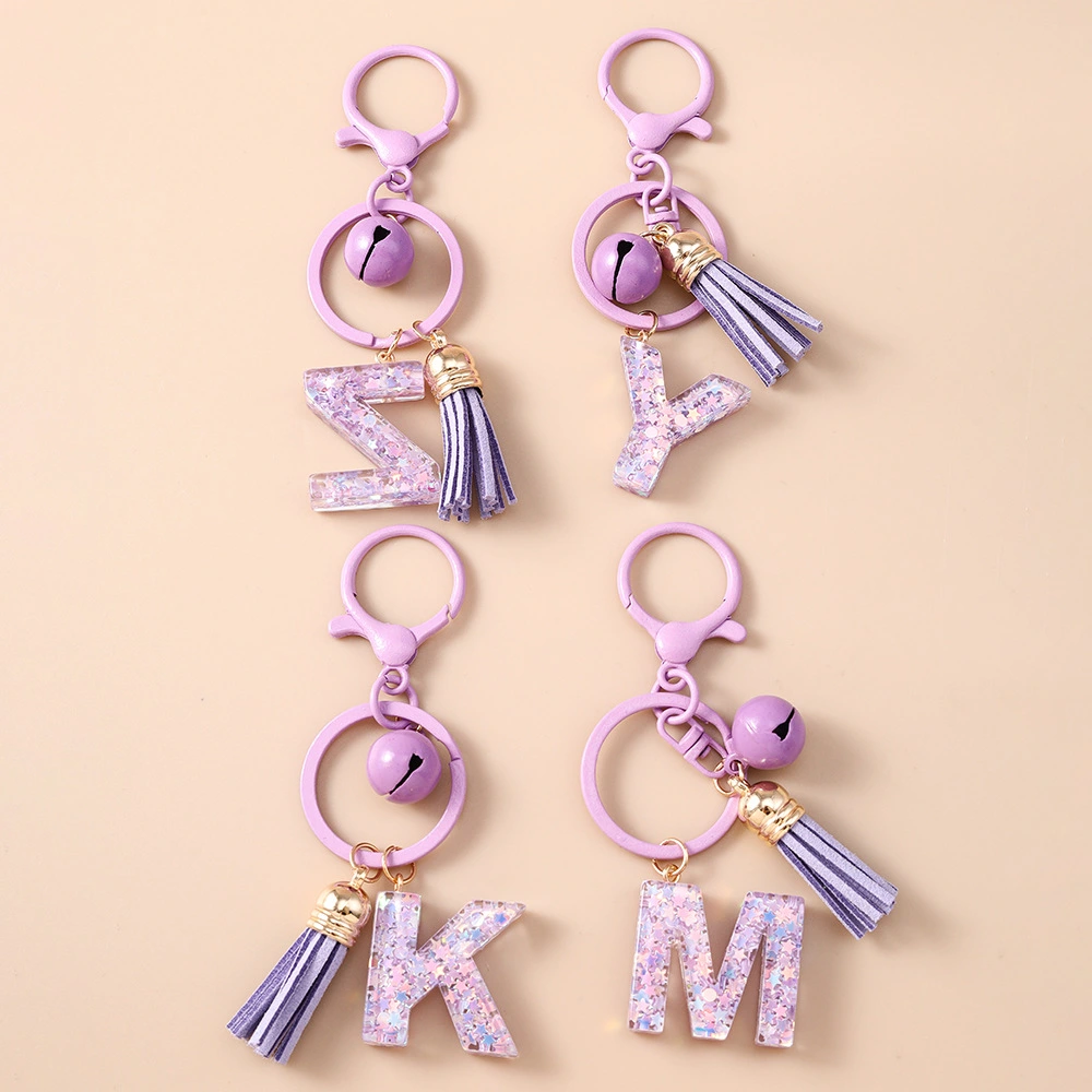 Fashionable Design Bell Tassel Keychain