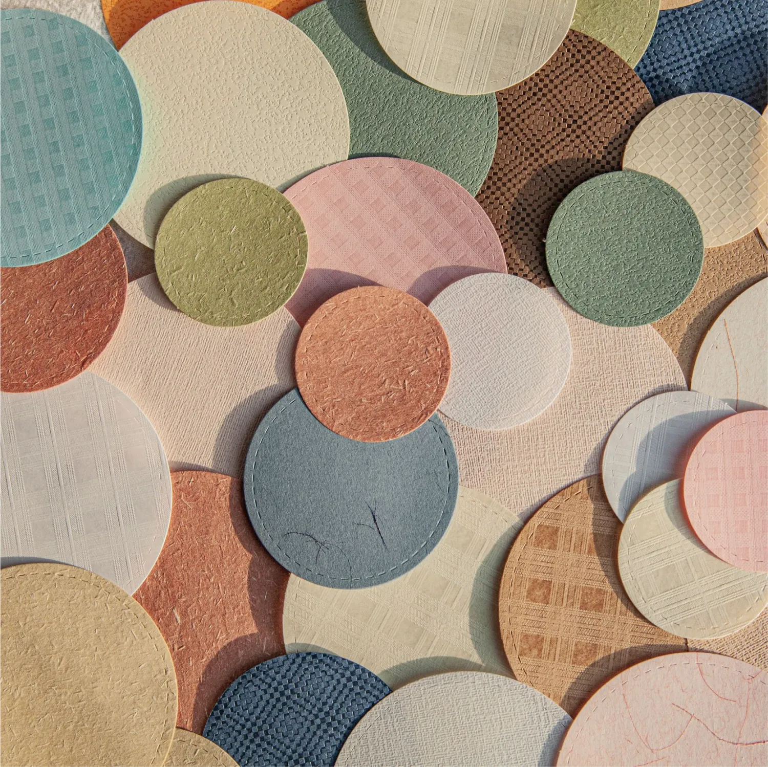 Round Note Hand Account DIY Decorative Collage Base Retro