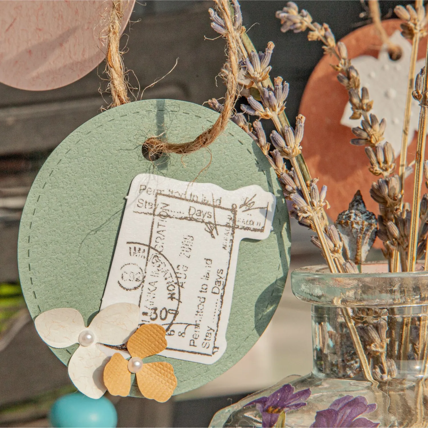 Round Note Hand Account DIY Decorative Collage Base Retro