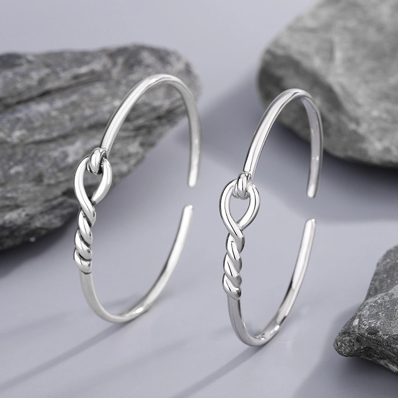 Knotted Bracelet Hollow-out Wrapped Design Simple And Stylish Versatile