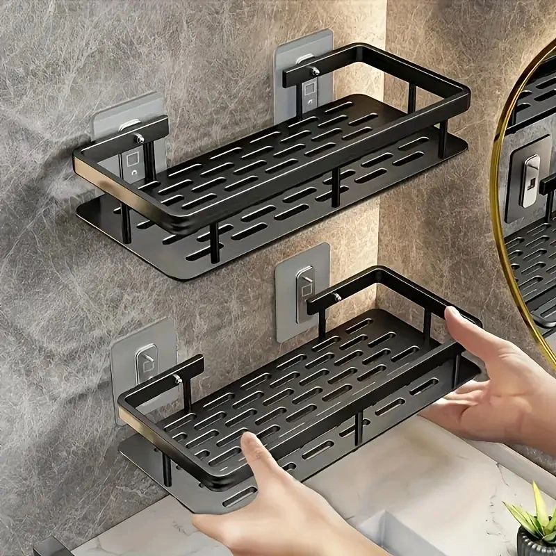 Square No-Drill Bathroom Shelf