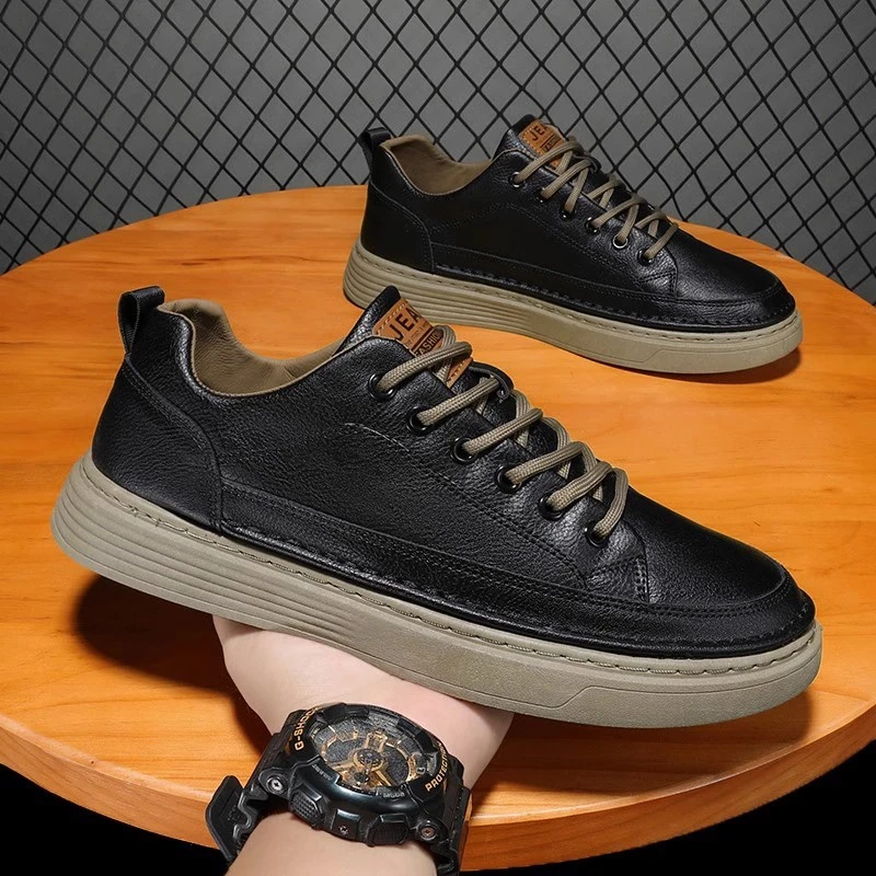 Autumn Men's Safety Shoes Black Sports Sneakers