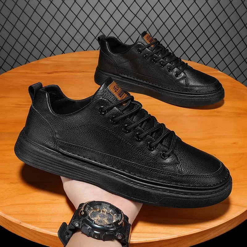 Autumn Men's Safety Shoes Black Sports Sneakers