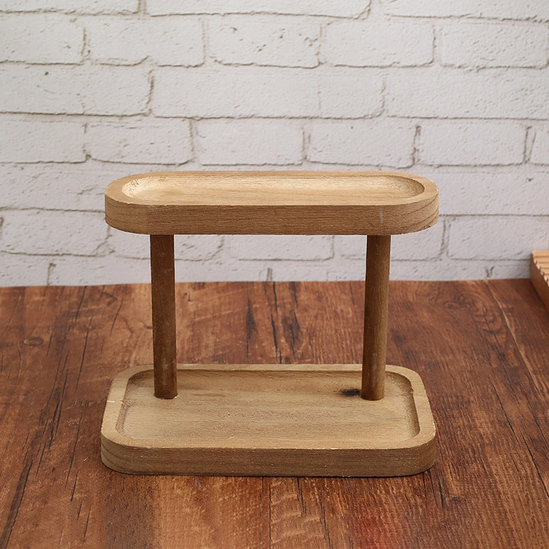 Wooden Solid Color Minimalism Pallet Shelf Desktop Vanity
