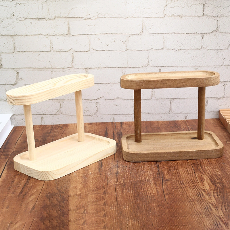 Wooden Solid Color Minimalism Pallet Shelf Desktop Vanity
