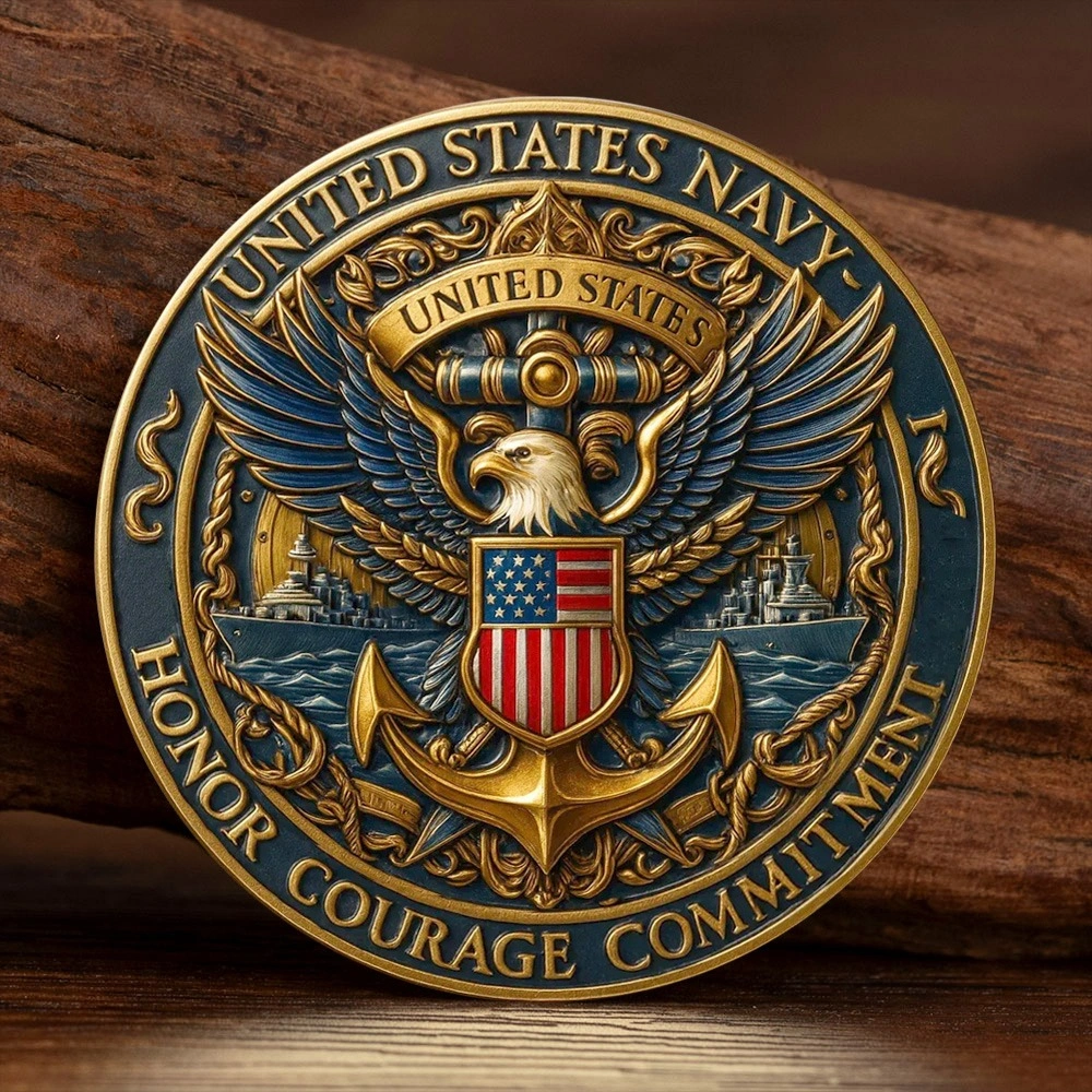 Bourbon Commemorative Coin Metal Craft Souvenir