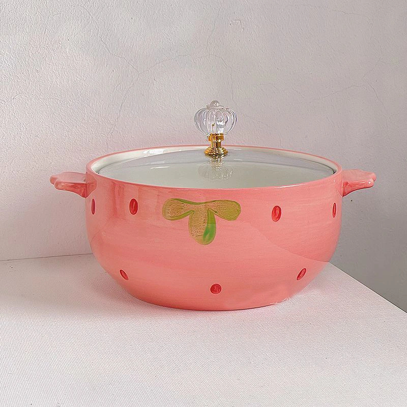 Instant Noodle Bowl With Lid For Dorms Personal-use Bowl For Student Dorm Rooms
